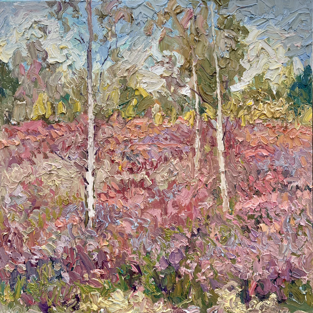 Original Ölgemälde „Herbstteppich“ – Öl auf Leinwand, 80×80 cm, 2025