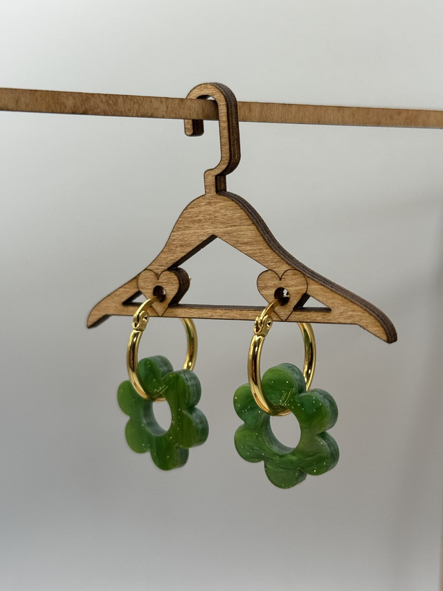 Boucles d’Oreilles « Fleurs Rétro » Galaxie