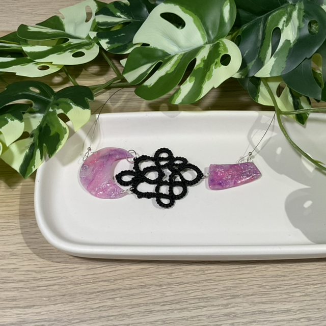 Flieder: Halskette #K0065