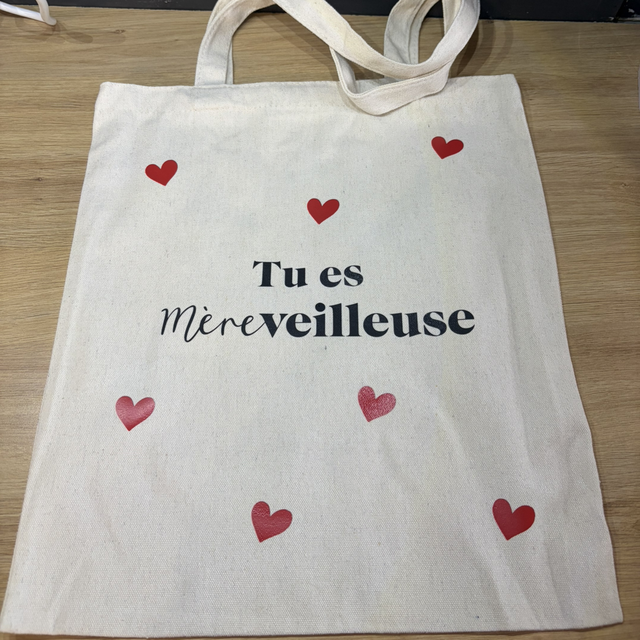 Sac cabat « tu es merveilleuse » 