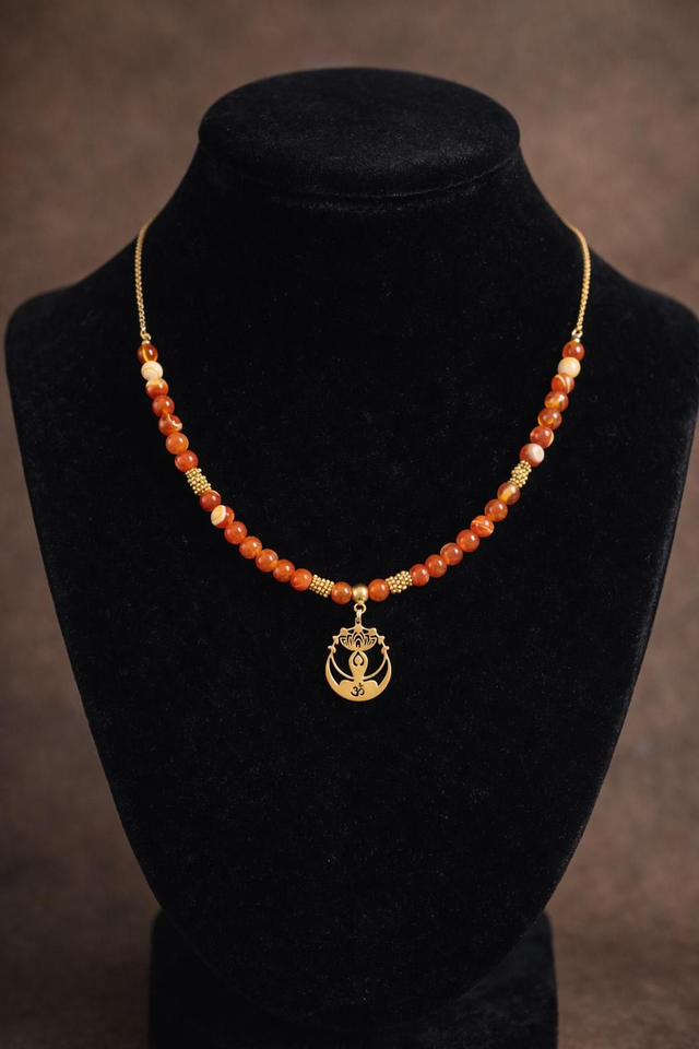 Collier Cornaline – Éclat Solaire & Présence