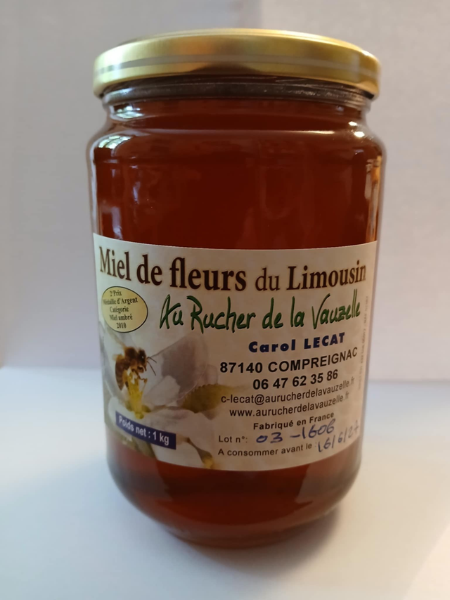 1kg Miel de Fleurs du Limousin