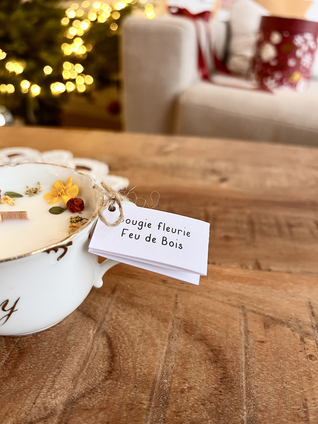 đ Bougie Feu de bois - tasse Ă cafĂ© "Souvenir de Montbray"