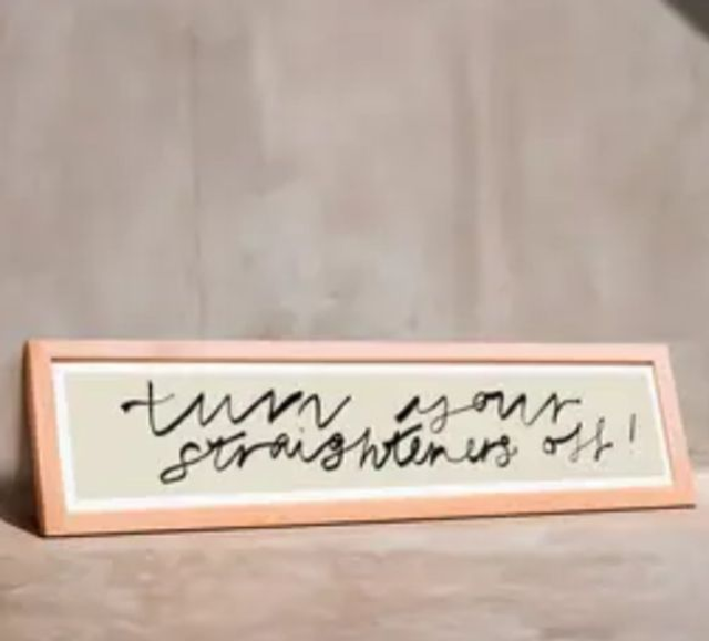 STRAIGHTENERS panoramic print