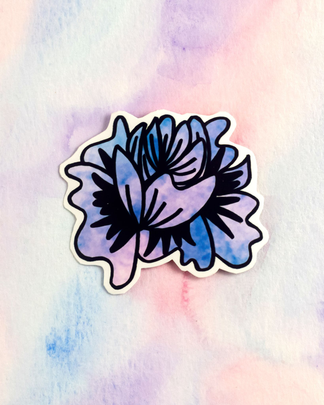 Sticker "Purple Flower" (modèle2)