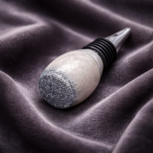 Bouchon de vin Oblongue- Collection Argentée