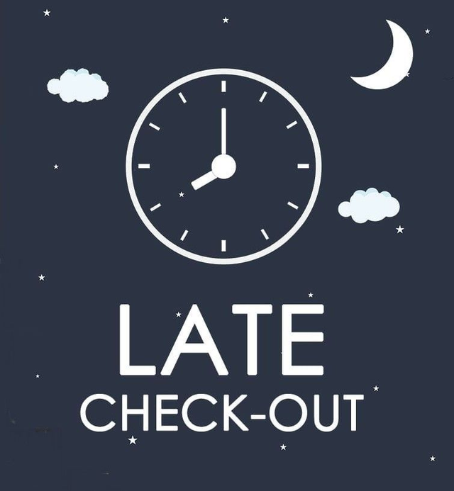 Départ tardif : 13h au lieu de 11h / Late Check-out : 1pm instead of 11am