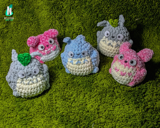 Mini Totoro en crochet – Plusieurs couleurs disponibles