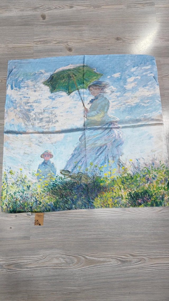 Foulard quadrato La passeggiata di Claude Monet