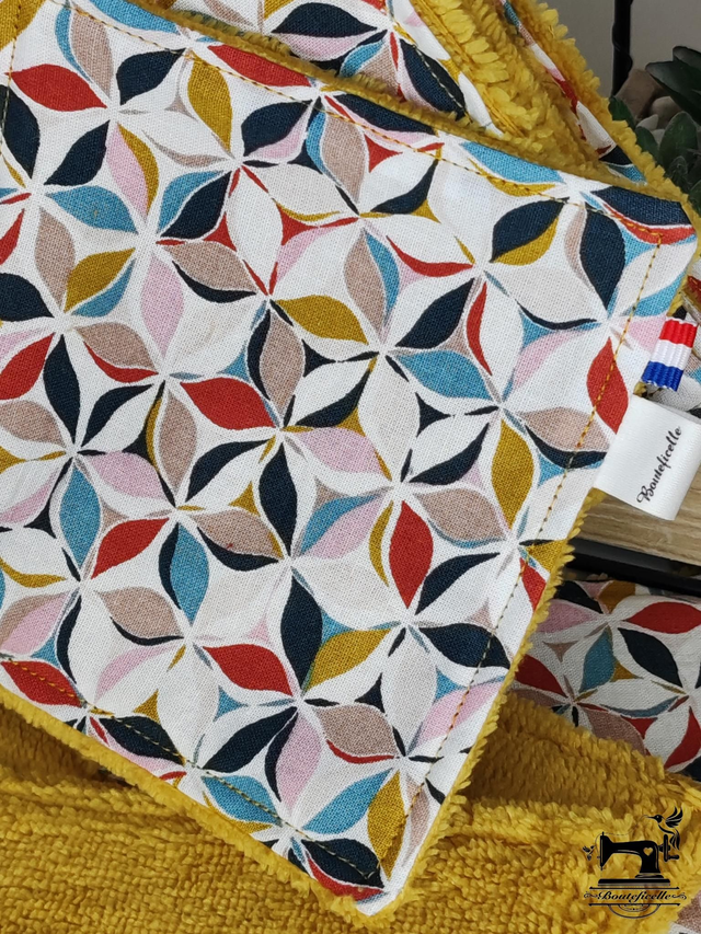 Coffret en bambou "FLOUD" jaune