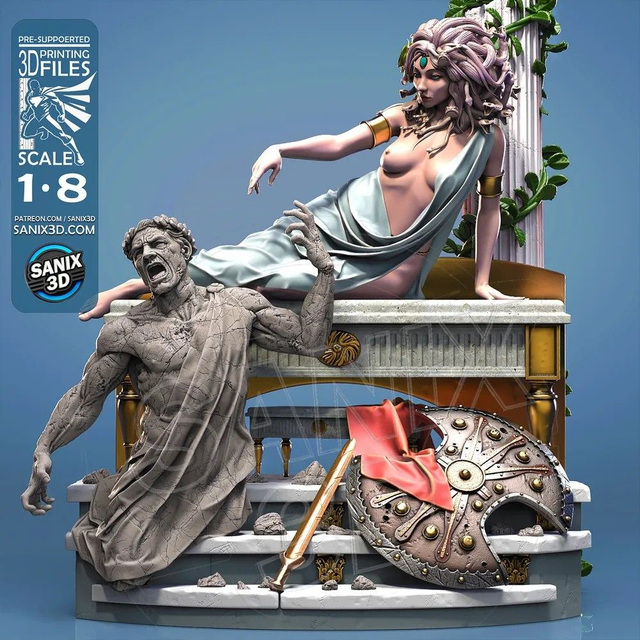 DIORAMA MEDUSA série heroic fantasy