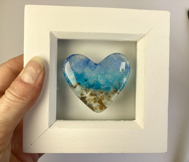 Beach Heart - Framed