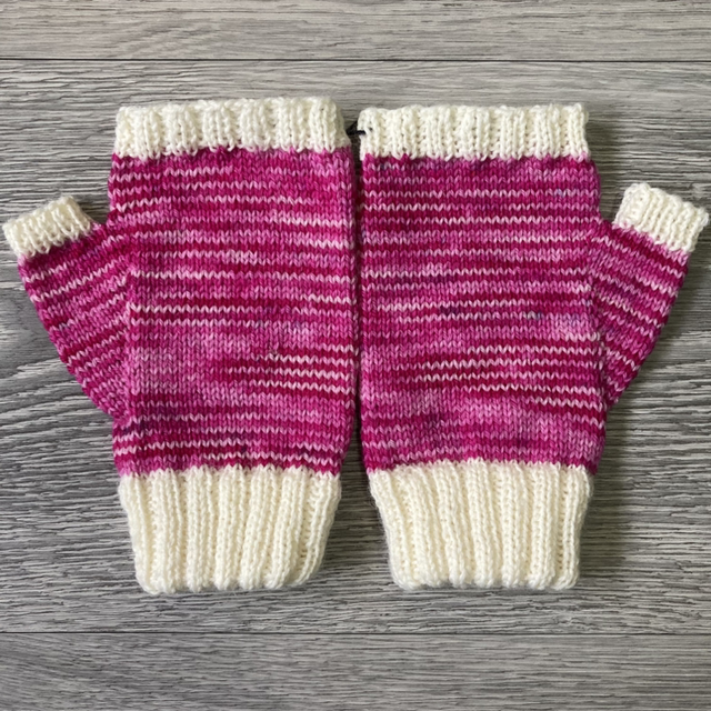 Hand-Knit Fingerless Mitts