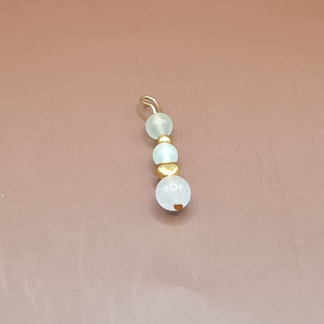 Pendentif Jade - quartz rose