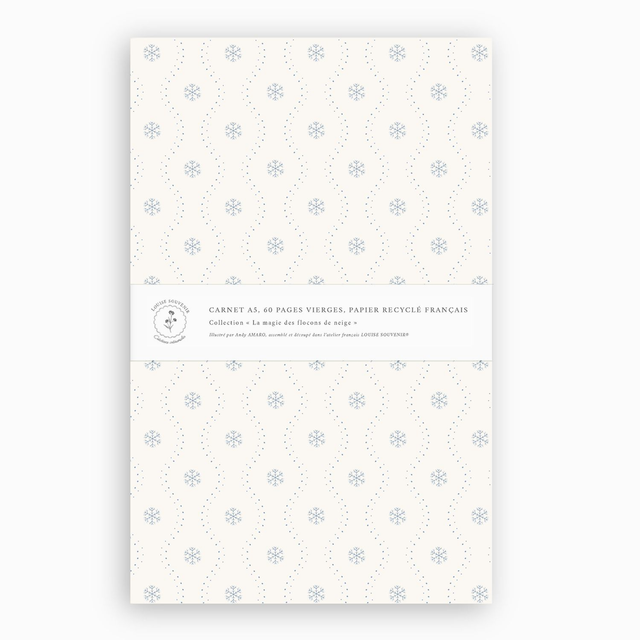 Carnet de note - La magie des flocons de neige 