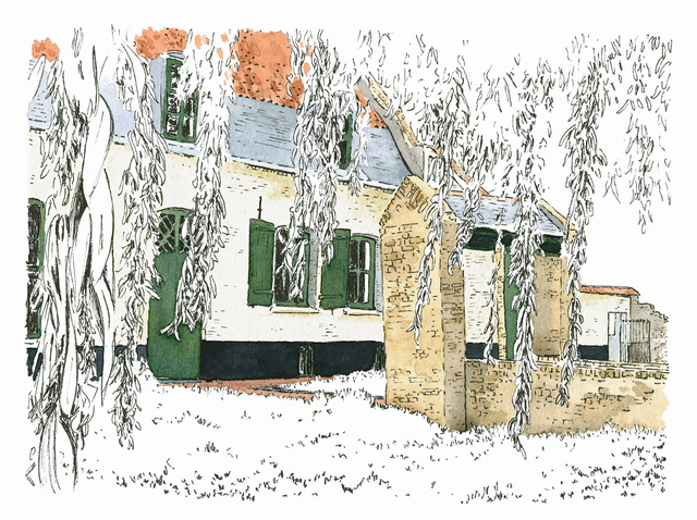 Aquarelle - Le presbytère