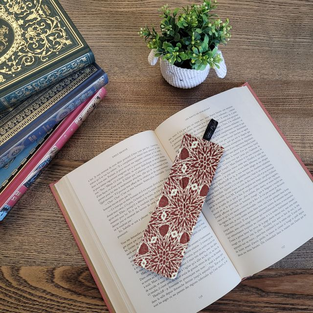 Marque-page 059 Fleurs blanches