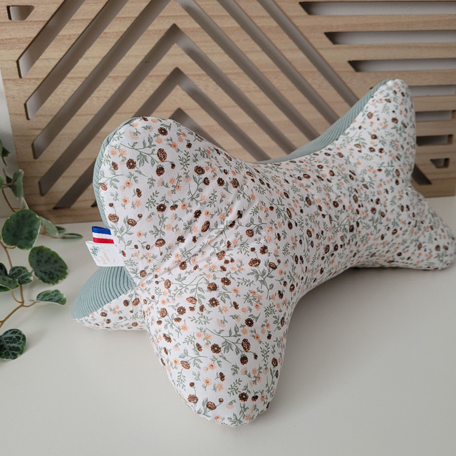 Coussin de lecture vert d'eau