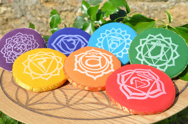 Coussins pour bols chantants 7 chakra