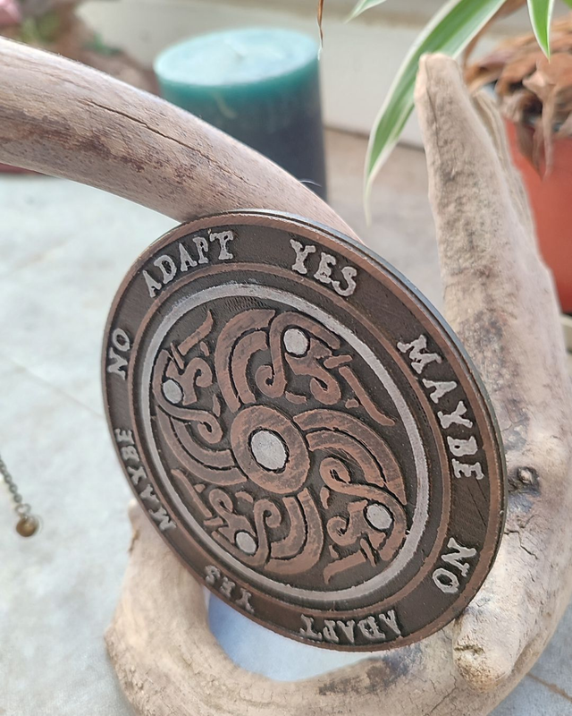 Planche de Radiesthésie de Poche | 10 cm | Matériaux Responsables | Symbole Viking