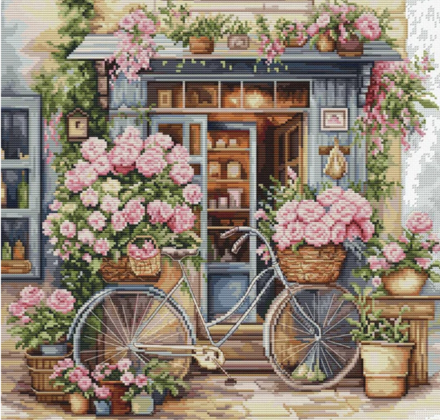 Cross Stitch Kit Luca-S - Flower Shop