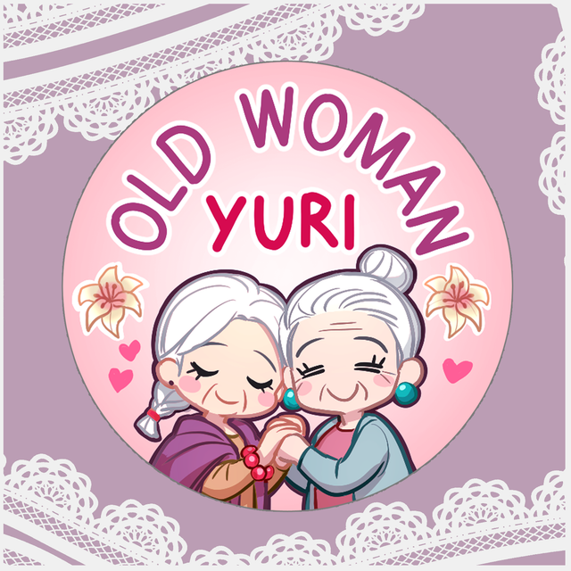 Badge Old woman yuri