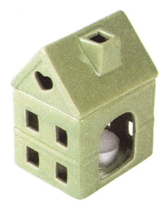 Duftlampe - Haus Farbton grün