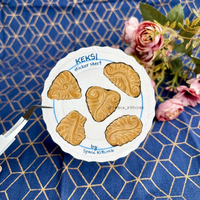 Domačica inspired cookie sticker sheet (paket nalepk)