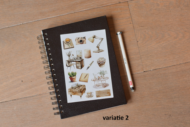 Stickervel Interieur - "Cozy Home Office" - Rozeka