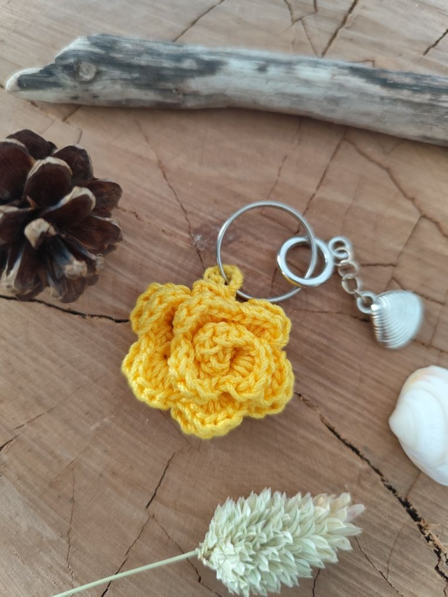 Porte-clés fleur