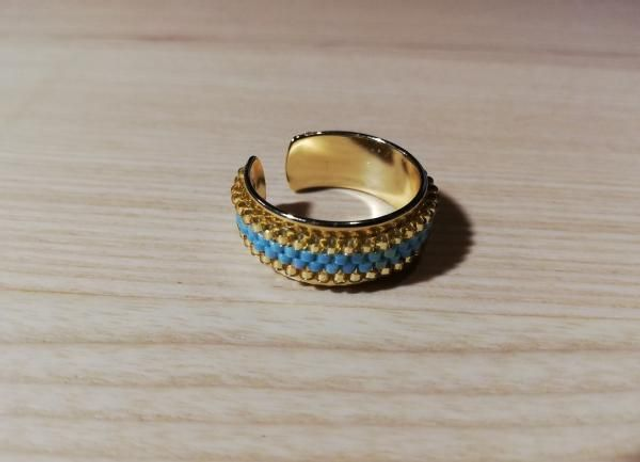 Bicolor doré/bleu ciel