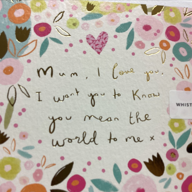 Birthday Relative Mum - World to me (WF)