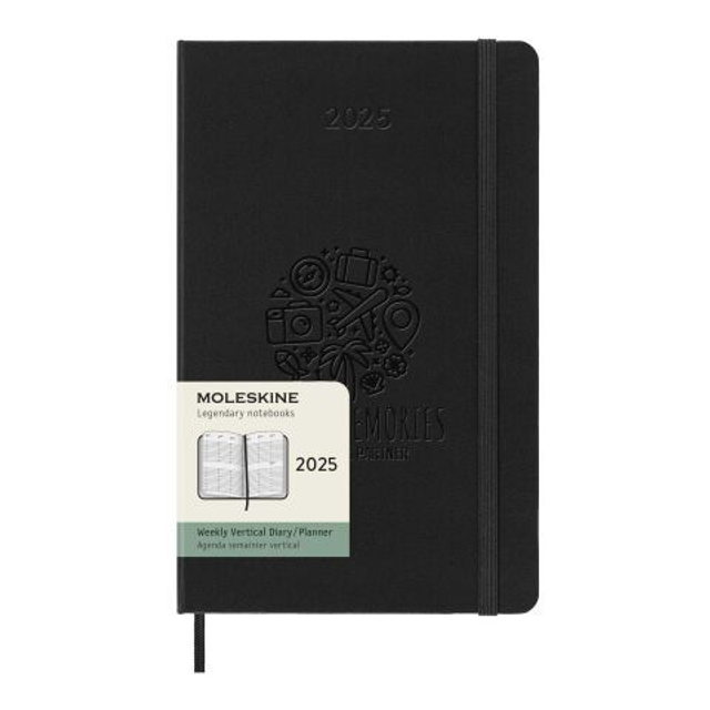 Moleskine hard cover 12 month L weekly planner vertical