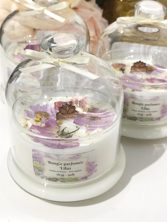 Bougie cloche Lilas