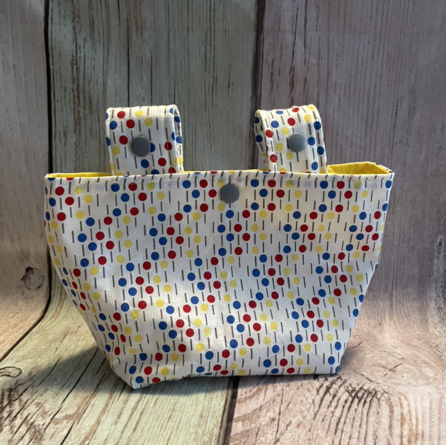 Laufradtasche, Punkte gelb