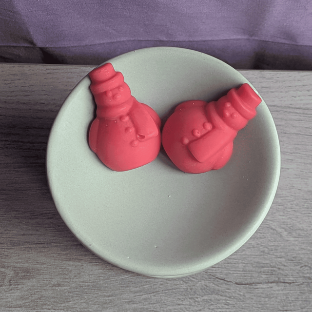 Bonhomme de neige - lots de 2 fondants parfumées