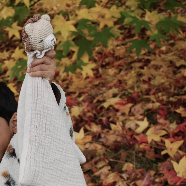 Elyo, doudou lion personnalisé