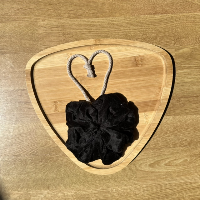 Fleur de douche minky noire