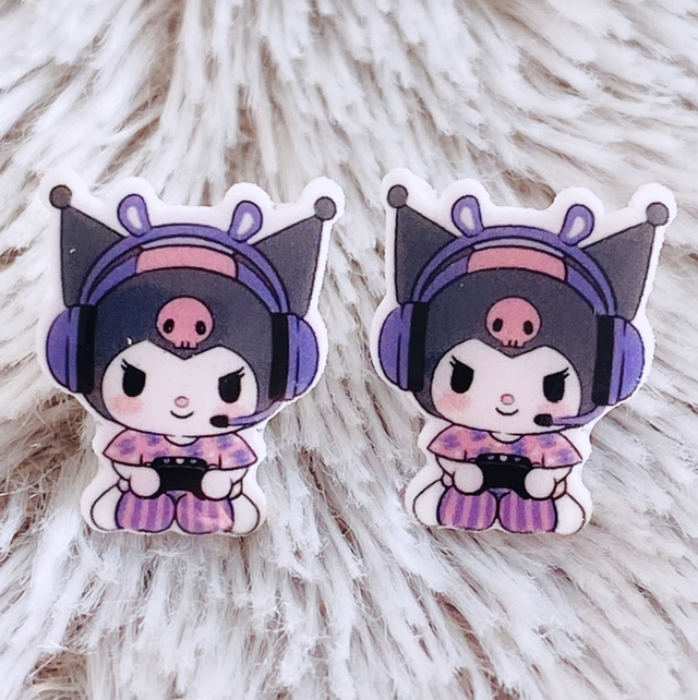 Boucles d’oreilles Kuromi Gaming