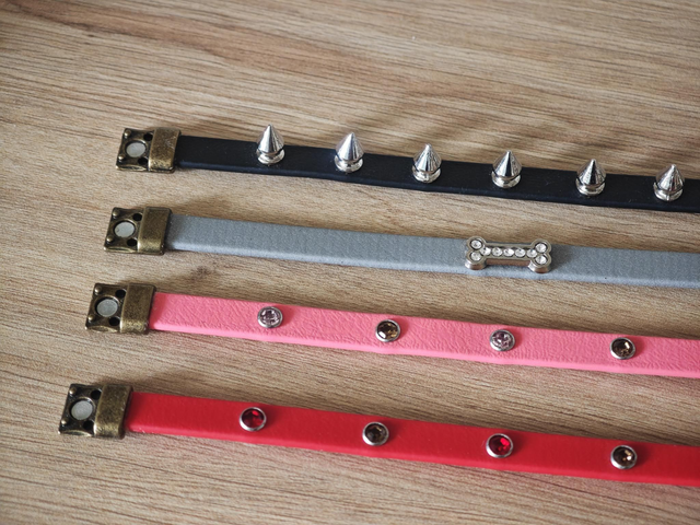 Bracelet biothane 9mm de largeur + décoration