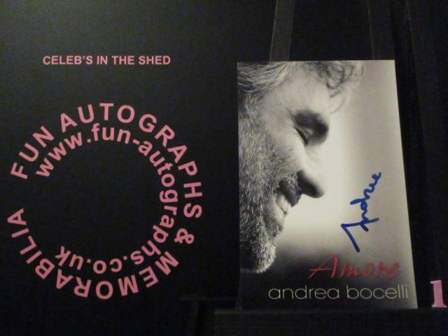 Andrea Bocelli Authentic Autographed 6x4 Photograph (1)