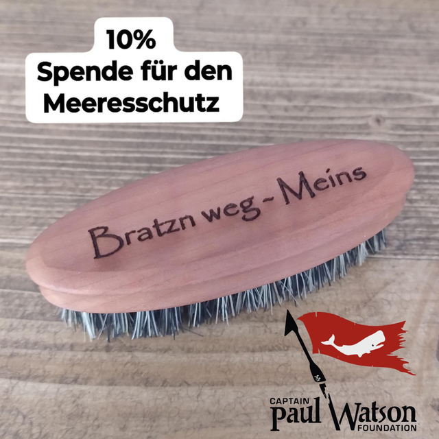 Bartbürste "Bratzn weg - Meins"