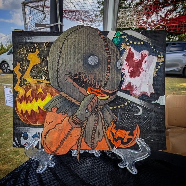 Medium Art Piece - Pumpkin Sam