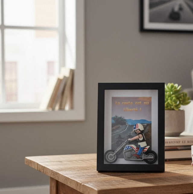 Cadre playmobil motard 