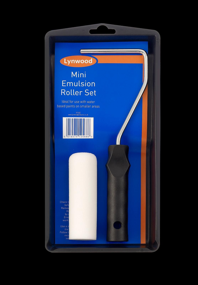 4&quot; MINI Foam Roller TRAY Set Paint Emulsion Gloss Painting