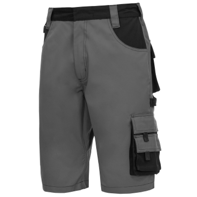 120242 Nitras Arbeitsshorts hellgrau/schwarz 54