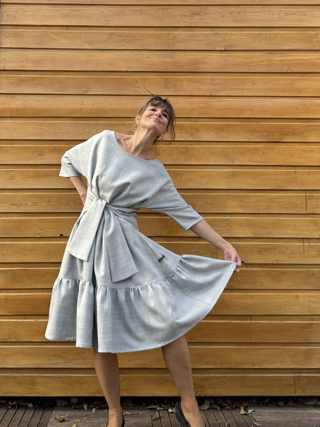  Robe Folkado gris argent