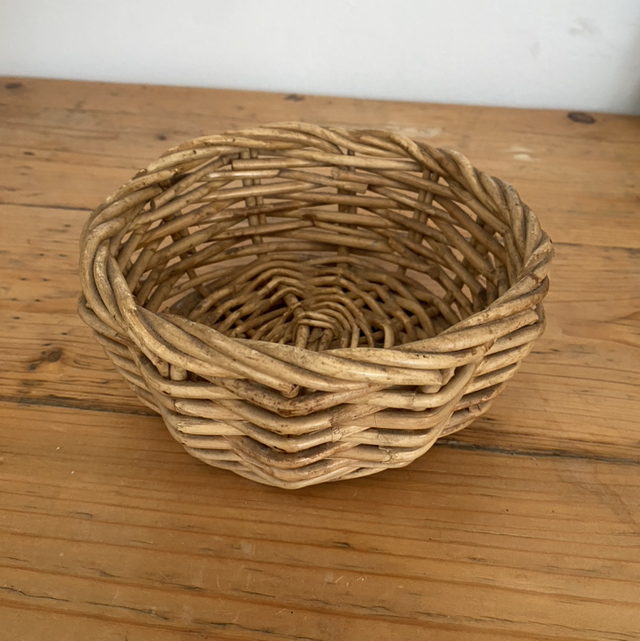 Panier osier mini rond