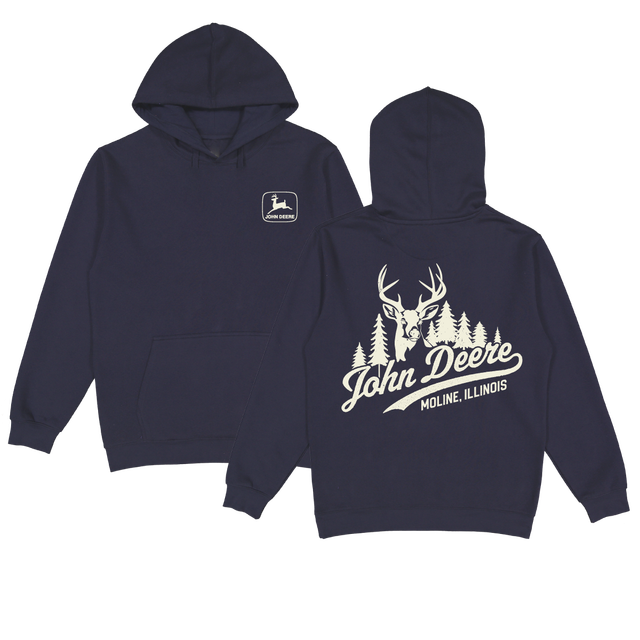 John Deere Kapuzensweatshirt, blau