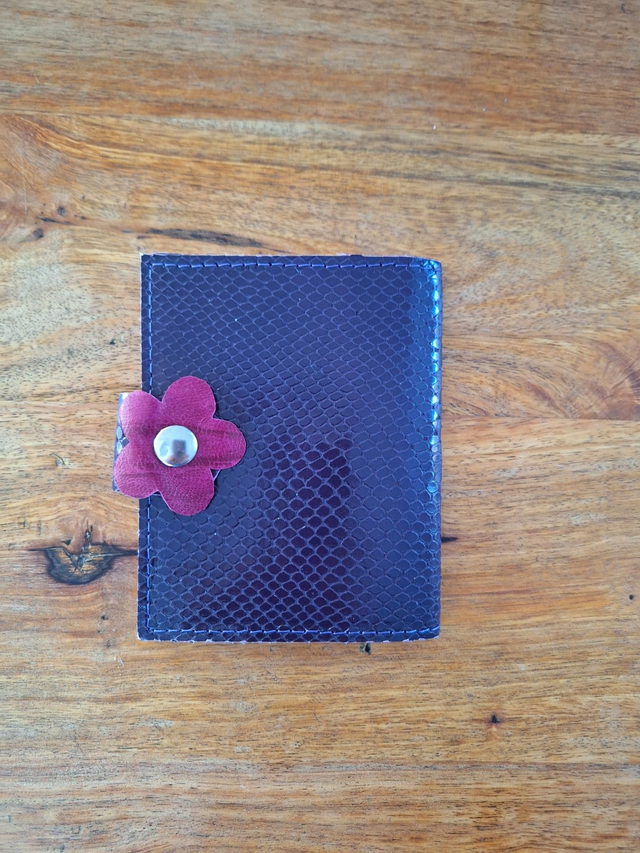 Grand porte-cartes violet